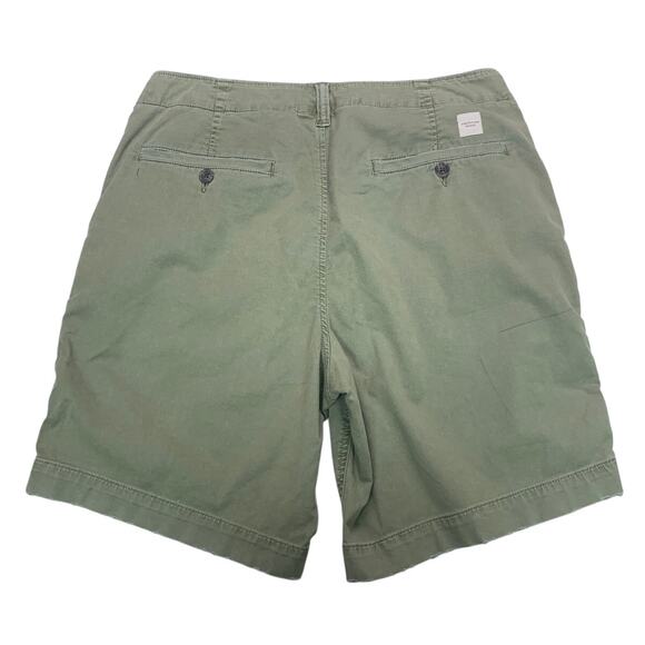 New American Eagle Mens Size 32 Olive Khaki Flex Stretch Cotton Shorts - Picture 2 of 4